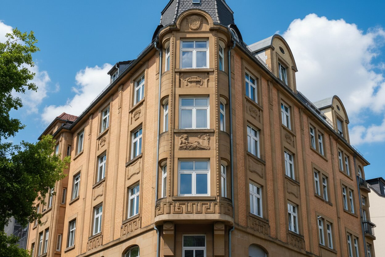Historisches Mehrfamilienhaus als Symbolbild für Coco Real Immobilien