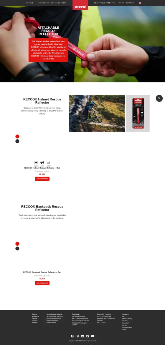 RECCO – Website