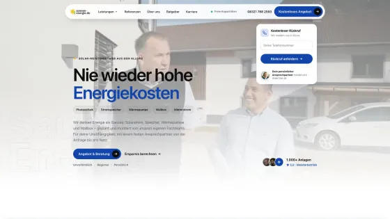 Sonnen-Energie – Website