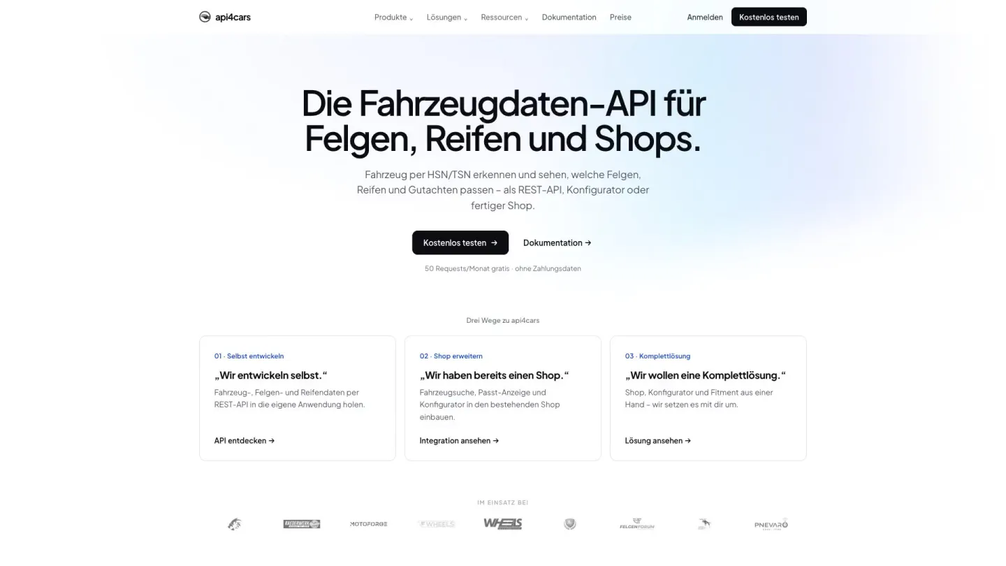 api4cars – Website