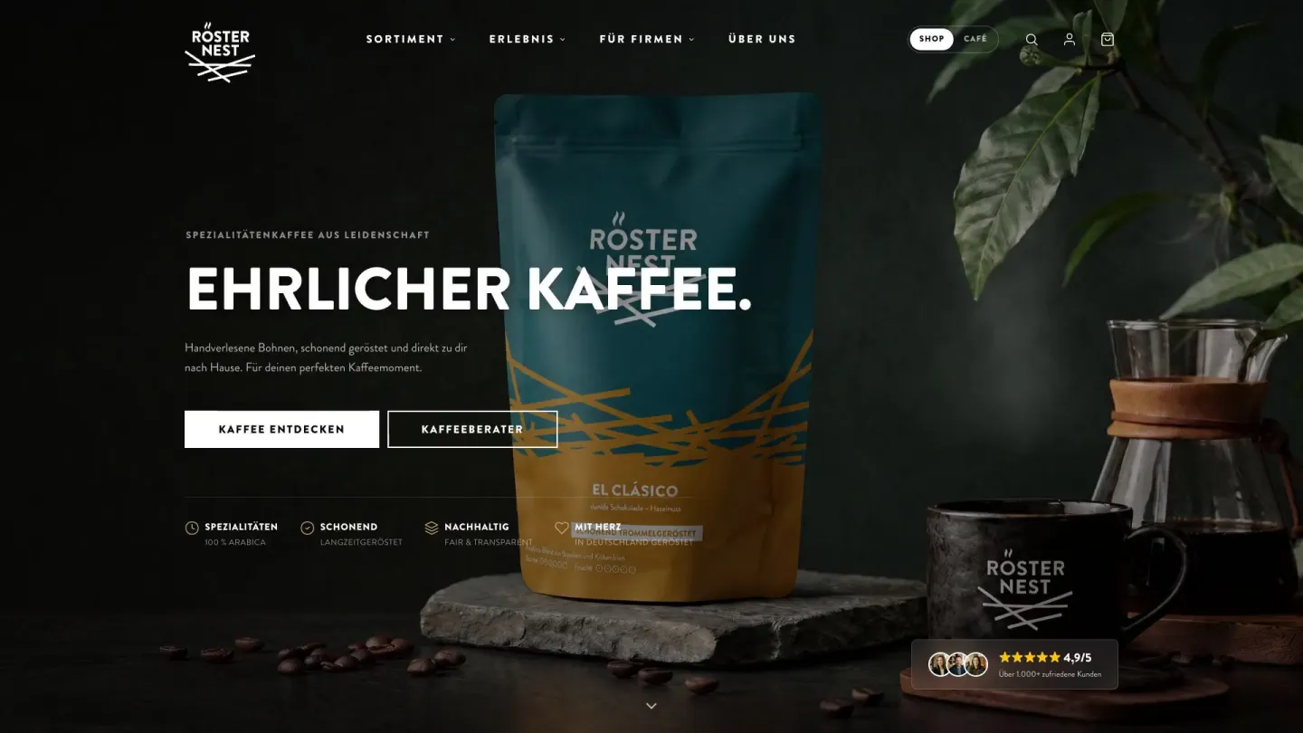 Röster Nest – Website