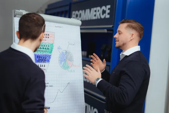 Funnel-Planung am Whiteboard