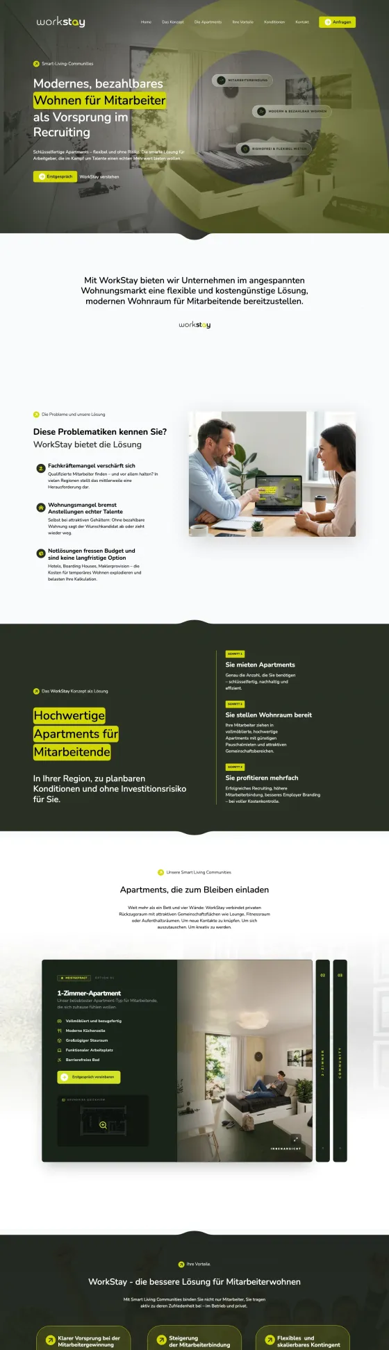 WorkStay – Website
